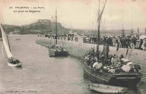 AK / Ansichtskarte PAIMPOL Saint-Brieuc 22 Cotes-d Armor Le port un jour de régates