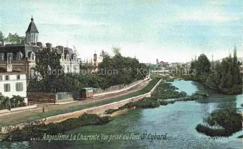 AK / Ansichtskarte ANGOULEME 16 Charente La Charante vue prise du Pont St. Cybard