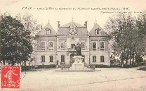 AK / Ansichtskarte Nolay BEAUNE 21 Cote-d Or La Mairie et Monument du Président Carnot par Roulleau