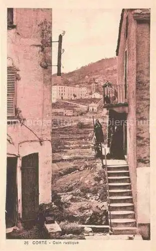 AK / Ansichtskarte Corte 2B Corse Coin rustique