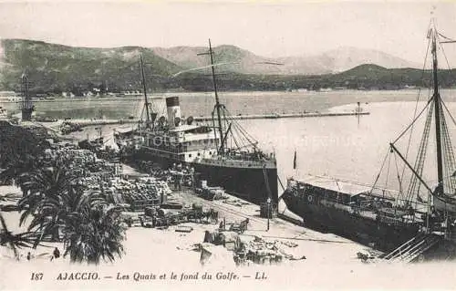 AK / Ansichtskarte AJACCIO 2A Corse-du-Sud Les quais et le fond du Golfe