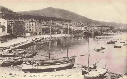 AK / Ansichtskarte AJACCIO 2A Corse-du-Sud Vue générale des quais