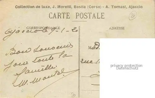 AK / Ansichtskarte AJACCIO 2A Corse-du-Sud Vue générale