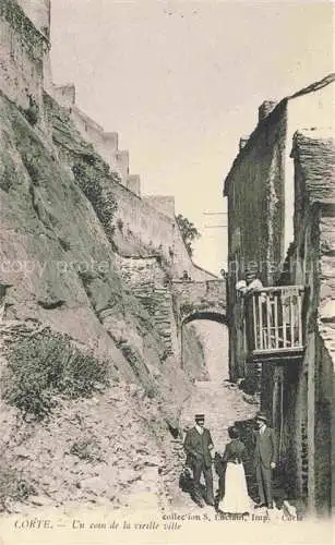 AK / Ansichtskarte Corte 2B Corse Un coin de la vieille ville