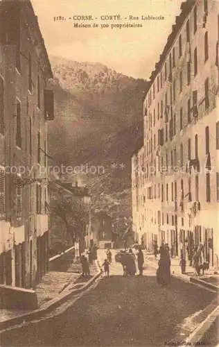 AK / Ansichtskarte Corte 2B Corse Rue Lubiaccie