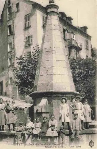 AK / Ansichtskarte Corte 2B Corse Fontaine des 4 Canons