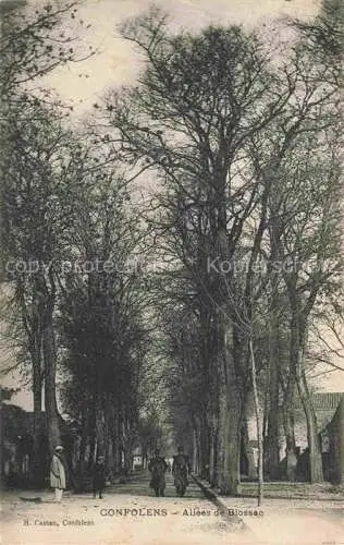 AK / Ansichtskarte Confolens 16 Charente Allées de Blossac