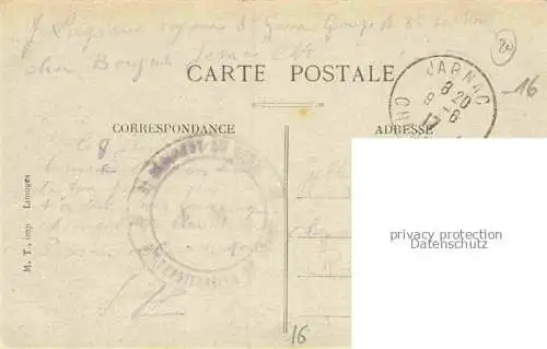 AK / Ansichtskarte Jarnac COGNAC 16 Charente Vue panoramique sur la Place du Château Feldpost