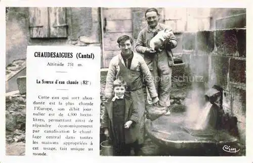 AK / Ansichtskarte Chaudes-Aigues La Source d'each chaude