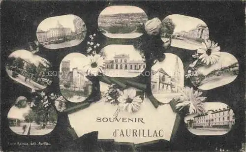 AK / Ansichtskarte AURILLAC 15 Cantal Souvenir de la ville vues d'ensemble