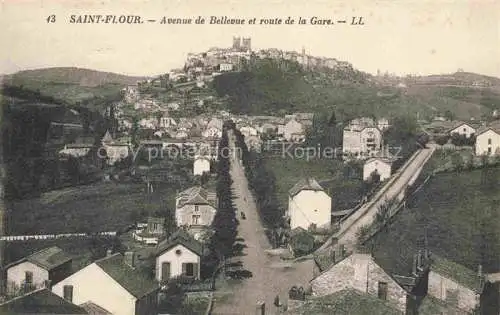 AK / Ansichtskarte Saint-Flour 15 Cantal Avenue de Bellevue et Route de la Gare