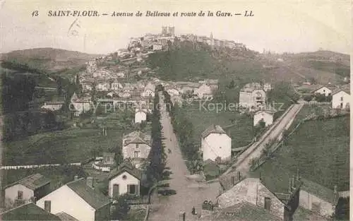 AK / Ansichtskarte Saint-Flour 15 Cantal Avenue de Bellevue et Route de la Gare