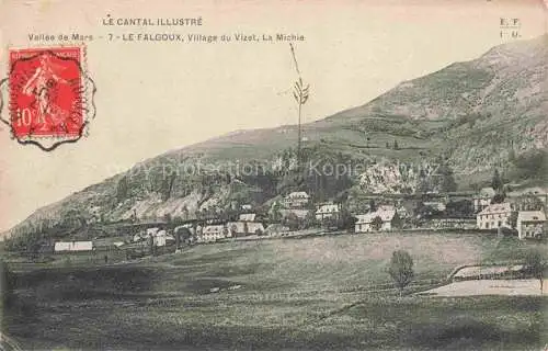 AK / Ansichtskarte Le Falgoux MAURIAC 15 Cantal Vue générale du village du Vizet la Michie
