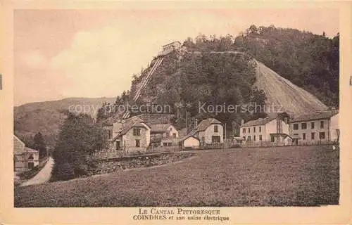 AK / Ansichtskarte Coindres Riom-es-Montagnes Mauriac 15 Cantal Vue générale et son usine électrique
