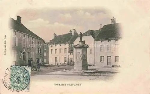 AK / Ansichtskarte Fontaine-Francaise DIJON 21 Cote-d Or Au centre Monument