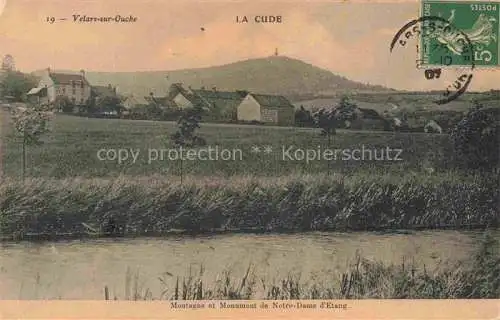 AK / Ansichtskarte Velars-sur-Ouche DIJON 21 Cote-d Or Vue générale Montagne et Monument de Notre-Dame d'Etang