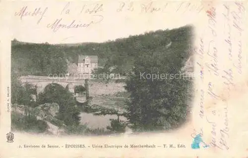 AK / Ansichtskarte Epoisses Montbard 21 Cote-d Or Vue générale Usine Electrique de MOntberthault