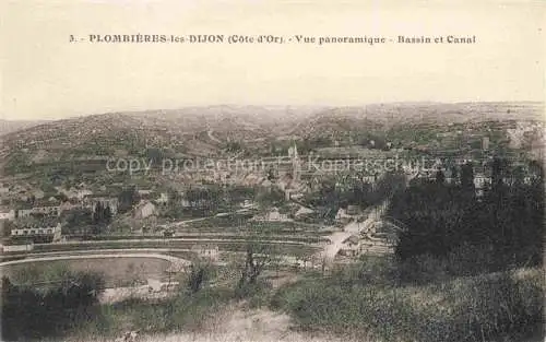 AK / Ansichtskarte Plombieres-les-Dijon 21 Cote-d Or Vue panoramique bassin et canal