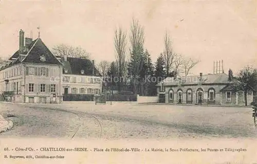 AK / Ansichtskarte Chatillon-sur-Seine Montbard 21 Cote-d Or Place de l'Hôtel de Ville