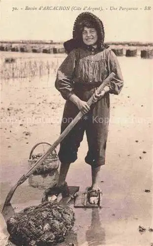 AK / Ansichtskarte ARCACHON 33 Gironde Une Parqueuse