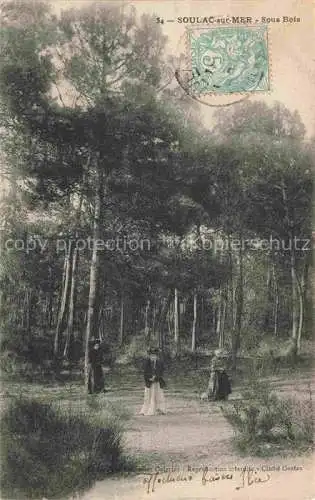 AK / Ansichtskarte Soulac-sur-Mer Lesparre-Medoc 33 Gironde Sous Bois
