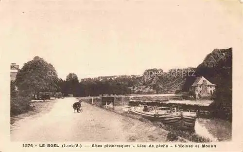 AK / Ansichtskarte Le Boel Guichen Redon 35 Ille-et-Vilaine Sites pittoresques Lieu de peche L'Ecluse et Mouli