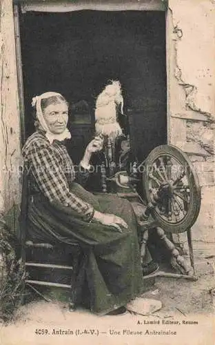AK / Ansichtskarte Antrain Fougeres 35 Ille-et-Vilaine Une Fileuse Antrainaise