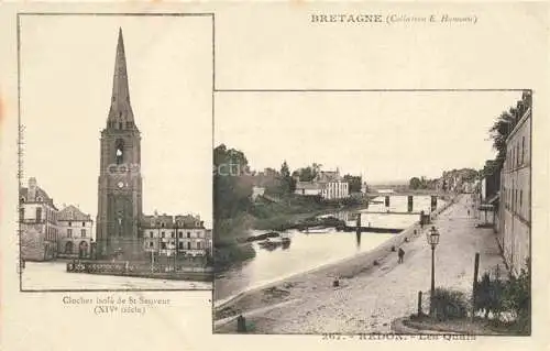 AK / Ansichtskarte Redon 35 Ille-et-Vilaine Clocher isole de St Sauveur Les Quais