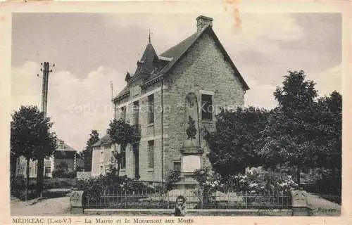 AK / Ansichtskarte Medreac RENNES 35 Ille-et-Vilaine La Mairie et le Monument aux Morts