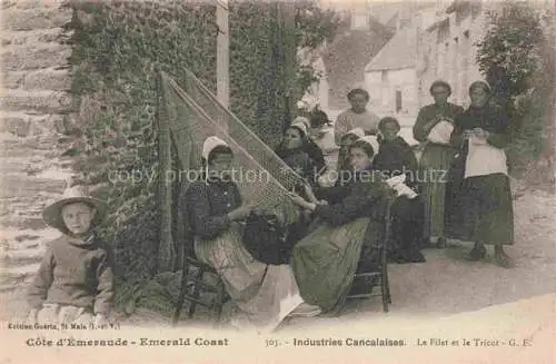 AK / Ansichtskarte CANCALE Saint-Malo 35 Ille-et-Vilaine Industries Cancalaises Le Filet et le Tricot