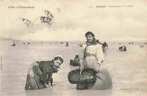 AK / Ansichtskarte CANCALE Saint-Malo 35 Ille-et-Vilaine Cancalaises a la peche
