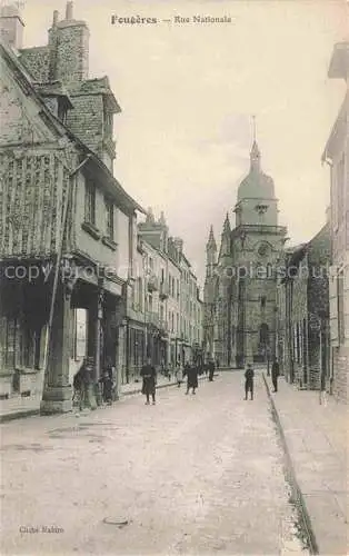 AK / Ansichtskarte Fougeres 35 Ille-et-Vilaine Rue Nationale