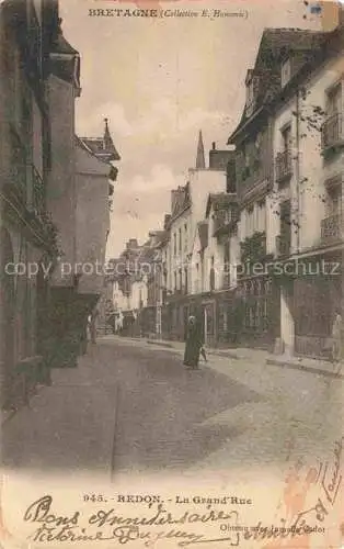 AK / Ansichtskarte Redon 35 Ille-et-Vilaine La Grande Rue