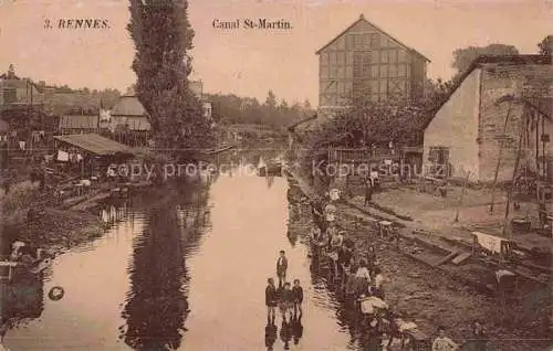 AK / Ansichtskarte RENNES 35 Ille-et-Vilaine Canal St Martin