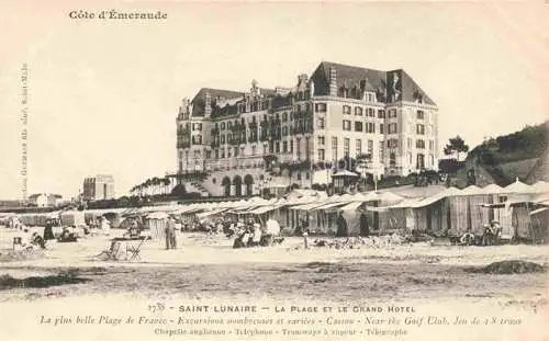 AK / Ansichtskarte Saint-Lunaire La Plage et le Grand Hotel