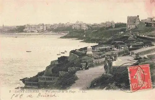 AK / Ansichtskarte St-Lunaire Saint-Malo 35 Ille-et-Vilaine Vue generale de la Plage