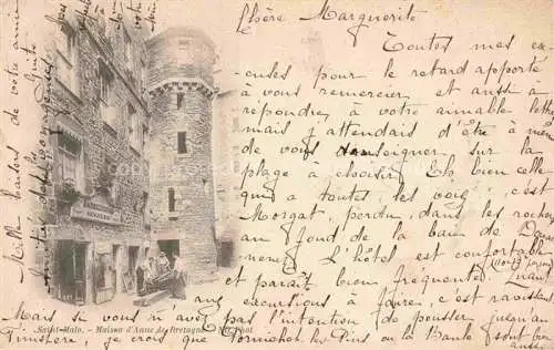 AK / Ansichtskarte SAINT-MALO ST-MALO 35 Maison d'Anne de Bretagne