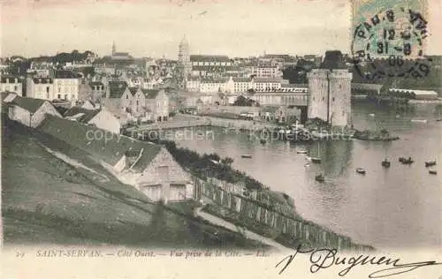 AK / Ansichtskarte St-Servan-sur-Mer SAINT-SERVAN-SUR-MER 35 Ille-et-Vilaine Cote Ouest Vue prise de la Cite