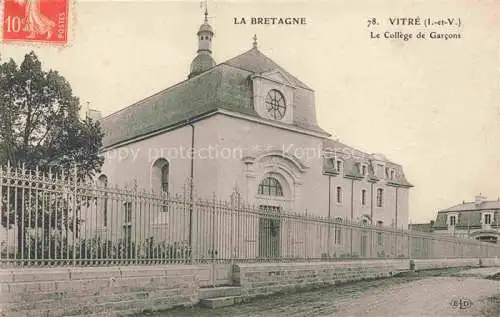 AK / Ansichtskarte Vitre  RENNES 35 Ille-et-Vilaine Le College de Garcons