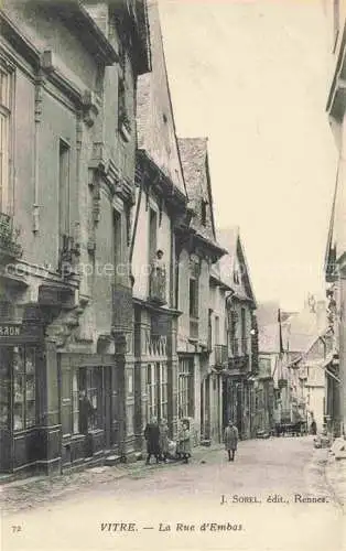 AK / Ansichtskarte Vitre  RENNES 35 Ille-et-Vilaine La Rue d'Embas