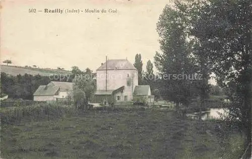 AK / Ansichtskarte Rouilly Chateau Le Blanc 36 Indre Moulin du Gue