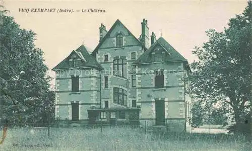 AK / Ansichtskarte Vicq-Exemplet La Chatre 36 Indre Le Chateau