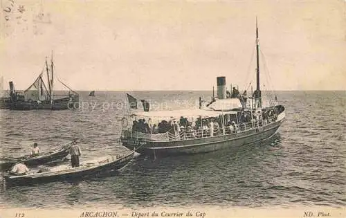 AK / Ansichtskarte ARCACHON 33 Gironde Depart du Courrier du Cap