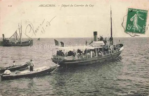 AK / Ansichtskarte ARCACHON 33 Gironde Depart du Courrier du Cap
