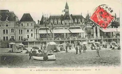 AK / Ansichtskarte ARCACHON 33 Gironde Le Chateau et Casino Deganne