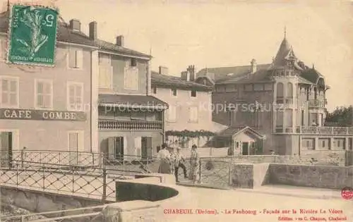 AK / Ansichtskarte Chabeuil Valence 26 Drome Le Faubourg Facade sur la Riviere La Veore