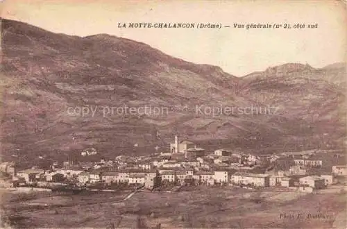 AK / Ansichtskarte La Motte-Chalancon 26 Drome Vue generale cote sud