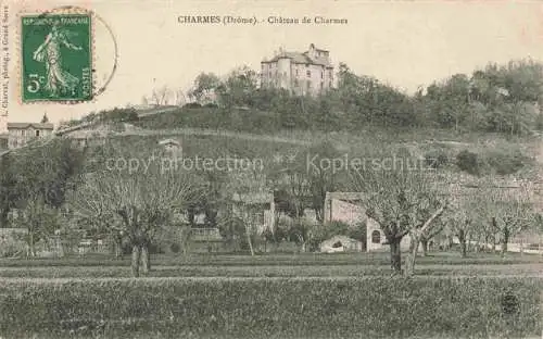 AK / Ansichtskarte Charmes-sur-l Herbasse VALENCE 26 Drome Chateau de Charmes