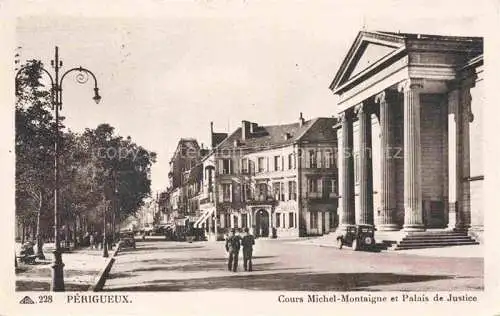 AK / Ansichtskarte PERIGUEUX 24 Dordogne Cours Michel Montaigne et Palais de Justice