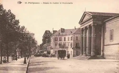 AK / Ansichtskarte PERIGUEUX 24 Dordogne Palais de Justice et Boulevard